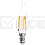 Лампа филам. Gauss Filament 13Вт цок.:E14 свеча св.свеч.бел.теп. (упак.:10шт) (104801113), фото2