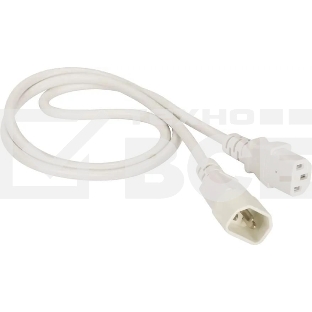 Шнур питания Lanmaster LAN-PP13/14-1.5-WH C13-С14 проводник.:3x0.75мм2 1.5м 220В 10А белый