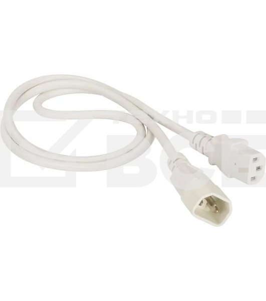 Шнур питания Lanmaster LAN-PP13/14-1.5-WH C13-С14 проводник.:3x0.75мм2 1.5м 220В 10А белый