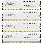 Оперативная память Kingston Fury Beast, DDR5, 128GB (4x32GB), 5200MHz, CL40, радиатор, белый, фото 1