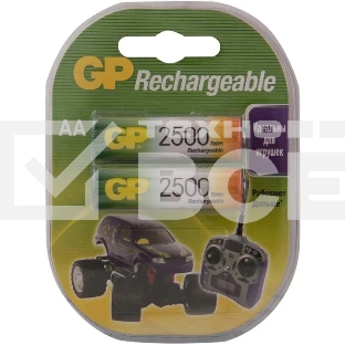 Аккумулятор GP Rechargeable NiMH 250AAHC 2500mAh AA (2 шт. в уп-ке)