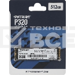 Накопитель SSD Patriot P320, 512GB, PCIe 3.0 x4, M.2 2280, NVMe, R/W 3000/2200, фото2