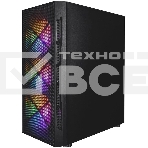 Компьютерный корпус 1STPLAYER FIREBASE XP черный ATX 4x120мм LED fans XP-BK-4F1, фото 1