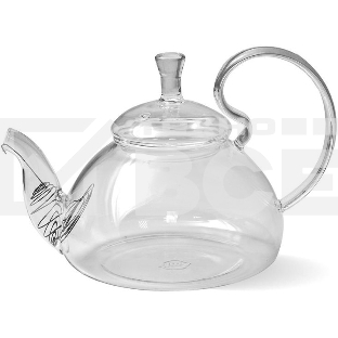 Чайник заварочный стеклянный TIMA 'ДИКАЯ ВИШНЯ' 600 мл (пружина в носике) TP124