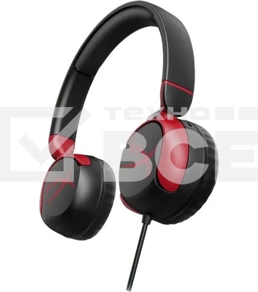 Гарнитура проводная с микрофоном HyperX Cloud Mini черный/красный накладные оголовье (7G8F4AA)