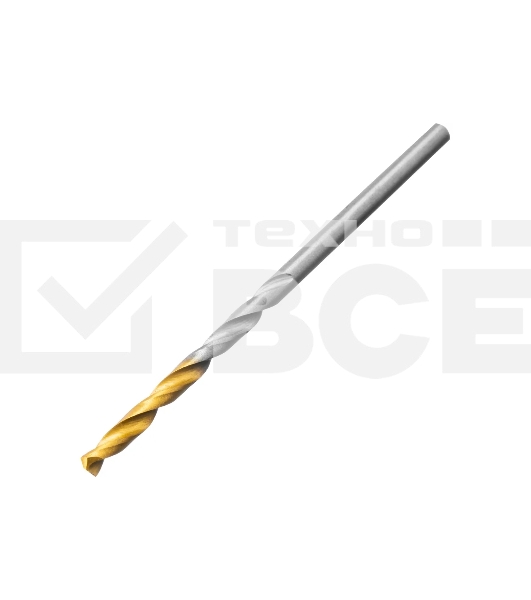 Набор сверл по металлу Denzel 1-13 мм, Р6М5-TiN, Golden Tip, 25 шт 723009