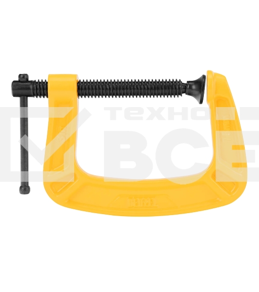 Струбцина Denzel G-образная усиленная, 75 мм