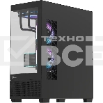 Компьютерный корпус AeroCool/Formula Crystal E1 Floe черный без БП ATX 5x120мм 3x140мм 2xUSB 3.0 1xUSB3.1 audio bott PSU, фото3