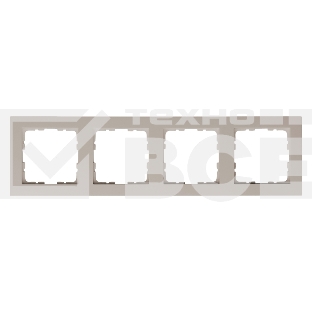 Рамка Jasmart 4-м G-Classic тауп