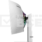 Монитор 49' Samsung Odyssey OLED G9 S49DG934SUXEN OLED 5120x1440, 240 Гц, 0.03 мс, 32:9, 250 кд/м², 2xHDMI 2.1, DP 1.4, 2xUSB-C, 3.5 Jack, HDR10+, FreeSync Premium Pro, изогнутый экран (1800R), серебристый, фото4