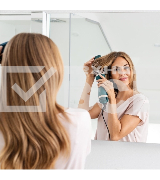 Фен-щетка Beurer HC45 Ocean бирюзовый, 1000 Вт, ионизация