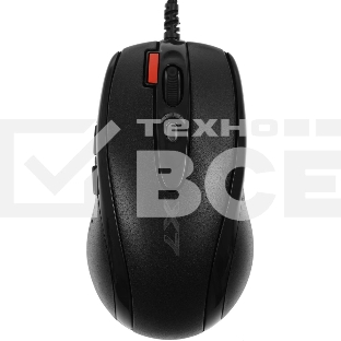 Мышь проводная + коврик A4Tech X-7120 черный, 2000 dpi, USB, кнопки - 7