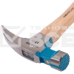 Молоток-гвоздодер Gross AMERICAN HICKORY 380 г, угол 75, магнит, обрезиненная рукоятка, фото2