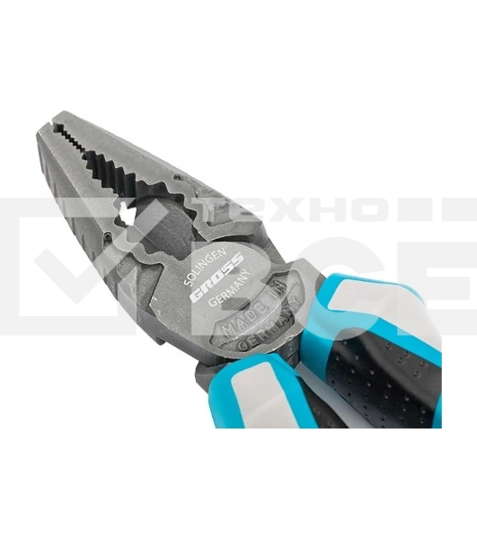 Плоскогубцы Gross 16973 комбинированные, 180 мм, трехкомпонентные рукоятки