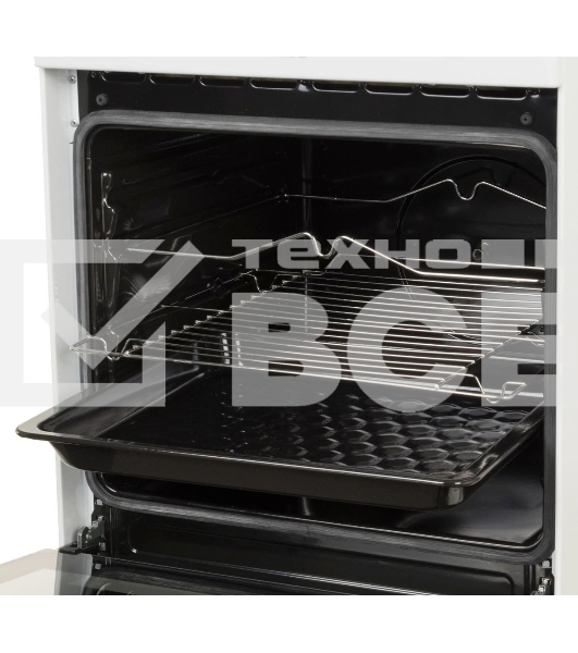 Плита электрическая Hansa FCEW54120 белый, конфорок 4 шт, духовка 62 л, 50 см x 85 см x 60 см