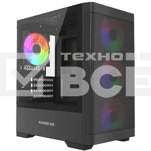 Корпус PowerCase Mistral Micro A13B, Micro-Tower, чёрный