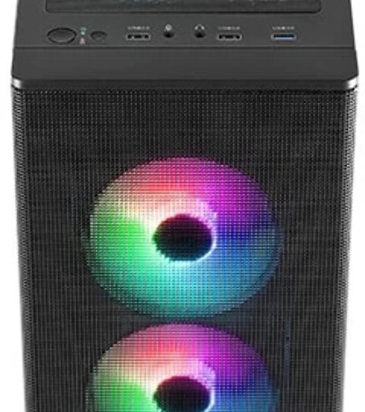 Корпус AeroCool Designer-G-BK-v2, Midi-Tower, чёрный, 4 x 120 мм