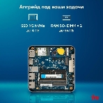 Неттоп IRU Tactio 515 i5 12450H (2) 16Gb SSD512Gb Iris Xe Windows 11 Pro 64 2xGbitEth WiFi BT 100W серый (RUS) (2195518), фото10