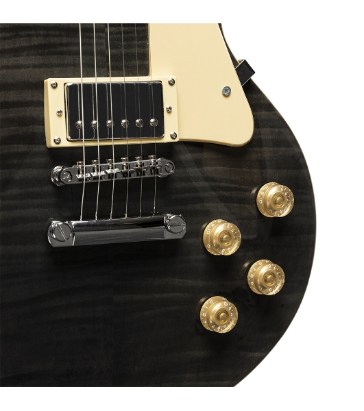 Электрогитара STAGG SEL-DLX TR BLK 6-ти струнная, цвет Translucent Black