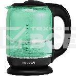 Чайник электрический Hyundai HYK-G2807 1.8л. 2200Вт бирюзовый/черный (корпус: стекло), фото 1