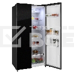 Холодильник Nordfrost RFS 525DX NFGB inverter черное стекло двухкамерный 283/183л морозилка сбоку, No Frost, Side-by-Side, фото4