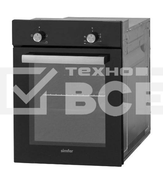 Электрический духовой шкаф Simfer B4EB04070, встраиваемый, черный