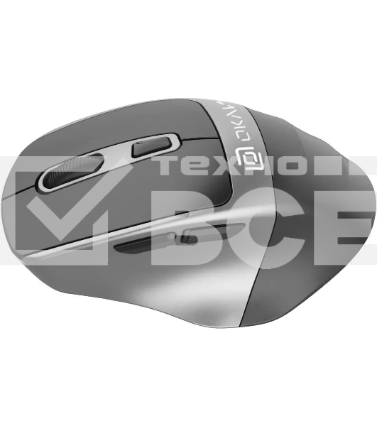 Мышь беспроводная Oklick 516MW черный/серебристый, 1600 dpi, радиоканал, Bluetooth, USB, кнопки - 6