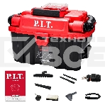 Строительный пылесос P.I.T. PVC20H-10A SOLO красный, питание от аккумулятора, 200 Вт, уборка сухая/влажная/выдув, пылесборник 10 л, фото7