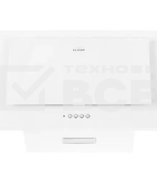 Кухонная вытяжка Elikor КВ Коралл 50П-430-К3Д  белый/белое стекло