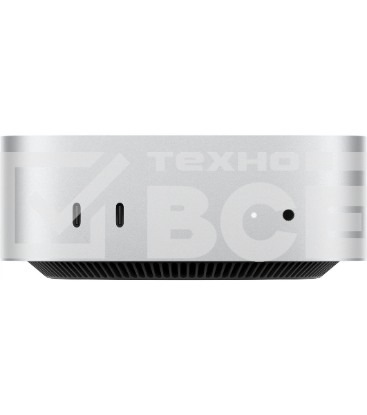 Компьютер Apple Mac mini A3238 M4 10 core (4.41) 16Gb SSD256Gb 10 core GPU macOS GbitEth WiFi BT серебристый (MU9D3J/A)