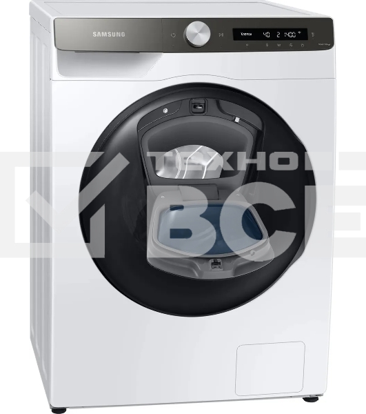 Стирально-сушильная машина Samsung WD80T554CBT/LD белый, загрузка фронтальная 8 кг, 1400 об/мин, класс: A