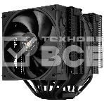 Кулер для процессора Thermalright Royal Pretor 130 черный (4-pin PWM, 158mm, Ni/Cu, 6x6mm, 1x120+1x130mm, 80.45CFM/81.88CFM, 29.4dBA/28.3dBA, 2150PM/1750RPM, S: 1200, 1700, 1851, 2011, 2066, 115X, AM4, AM5, black), фото 1
