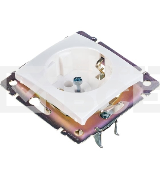 Механизм розетки 1-м СП Valena 2К+З с заземл. нем. станд. белый (DIY-упак.) Legrand 694280