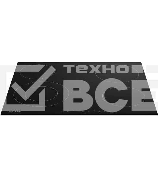 Электрическая варочная панель Hotpoint HR 6T2 B, Hi-Light, независимая, черный