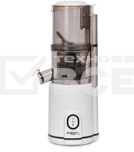 Соковыжималка шнековая Scarlett SC-JE50S63 400Вт рез.сок.:600мл. белый