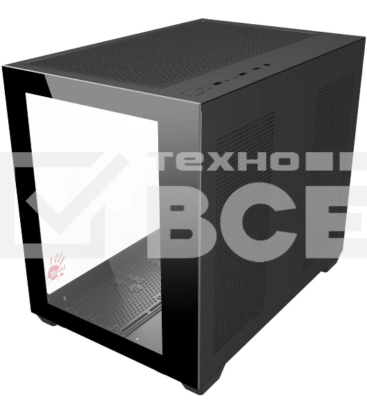 Корпус Bloody BD-CC108 черный без БП mATX 9x120mm 2xUSB3.0 audio bott PSU