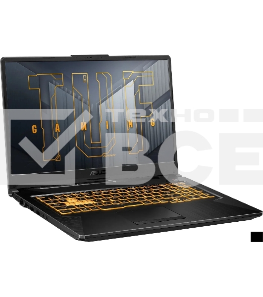 Ноутбук ASUS TUF Gaming A17 FA706NFR-HX041/ R7-7435HS/ 17.3 FHD Value IPS-level AG 16:9 144Hz/ GF RTX 2050 4GB/ 16GB/ 1TB/ DOS/ noODD/ Graphite Black