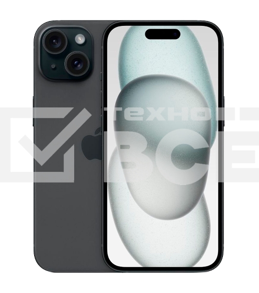 Смартфон Apple iPhone 15 A3090 6/128Gb черный