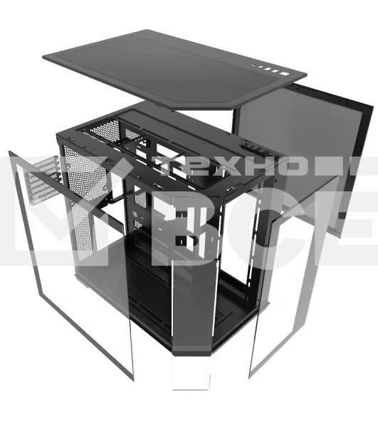 Компьютерный корпус Bloody BD-CC109 черный без БП ATX 10x120мм 2xUSB3.0 audio