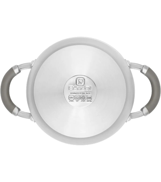 Кастрюля Rondell RDS-755 Balance 5 л 24 см, нержавеющая сталь 18/10, с крышкой