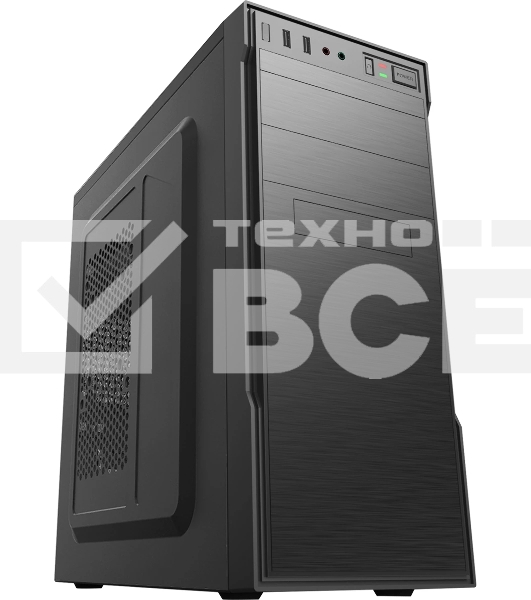 Компьютерный корпус с блоком питания 450Вт./Case Forza ATX, 450W, 1xUSB 2.0+1xUSB 3.0, Black, w/o FAN, 8 см fan PSU, power cord