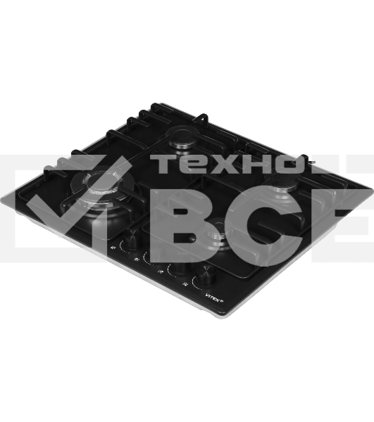 Газовая варочная панель Vitek VGH 6410W MBK черный матовый
