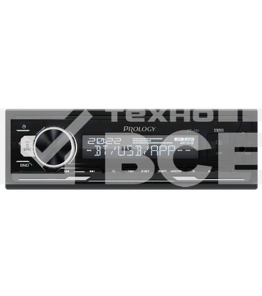 Автомагнитола Prology GT-130, 1 DIN, Bluetooth, USB Type-A, AUX, пульт ДУ