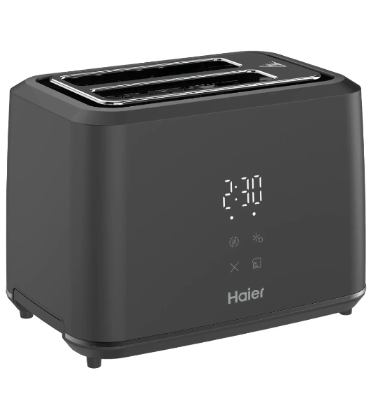 Тостер Haier HT-503 черный, 930 Вт, 2 слота