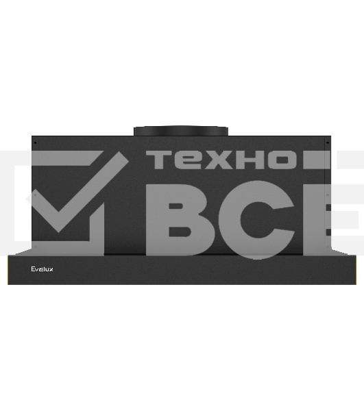 Вытяжка телескопическая TEL 50 B черный, 50 см, 710 куб. м/ч, 47 дБ