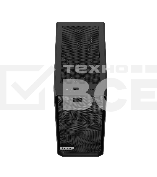 Компьютерный корпус Fractal Design MESHIFY 2 COMPACT BLACK - DARK TG/ATX, TG/2x140мм & 1x120мм fans inc./FD-C-MES2C-02