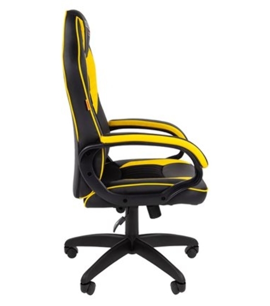 Кресло игровое Chairman game 16 Россия экопремиум черный/желтый (7028514)