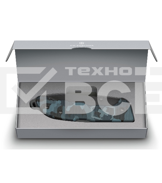 Нож перочинный Victorinox Evoke BSH Alox Navy (0.9425.DS222) 136мм 4функц. синий камуфляж подар.коробка