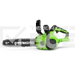 Цепная пила аккумуляторная GreenWorks GD24CS30K2, 24V, 30см, бесщеточная, c АКБ 2 Ач и ЗУ (2007007UA), фото8
