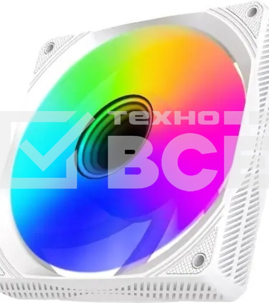 Вентилятор для корпуса Bloody BD-CF120ARGB1 ARGB белый, 120 мм, 1600 об/мин, 26 дБ, 4 pin